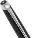 Caran d'Ache - Léman Bi-Fonction Rhodium and Silver-Coated Lacquered Ballpoint Pen - Black