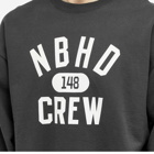 Neighborhood Men's College Crew Sweater in Black