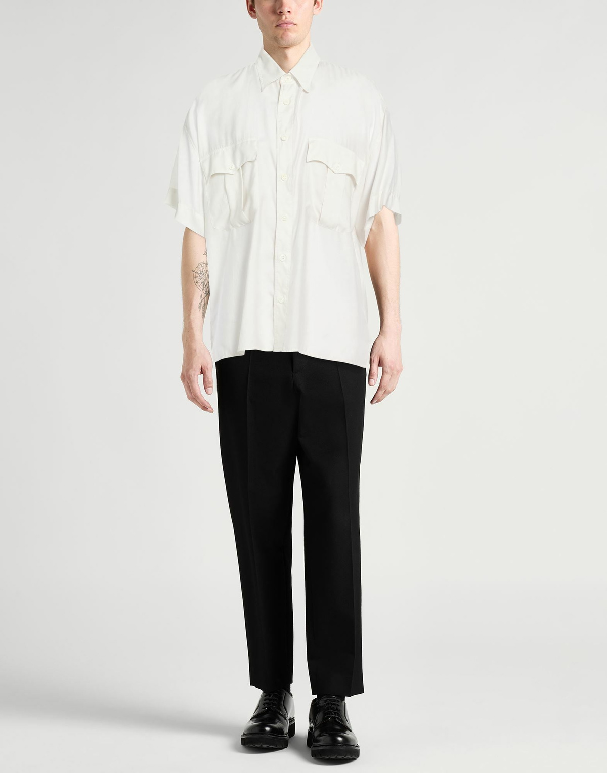 Giorgio Armani Mens Shirt Light in Grey
