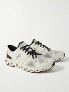 ON - Cloud X3 Rubber-Trimmed Mesh Running Sneakers - Neutrals