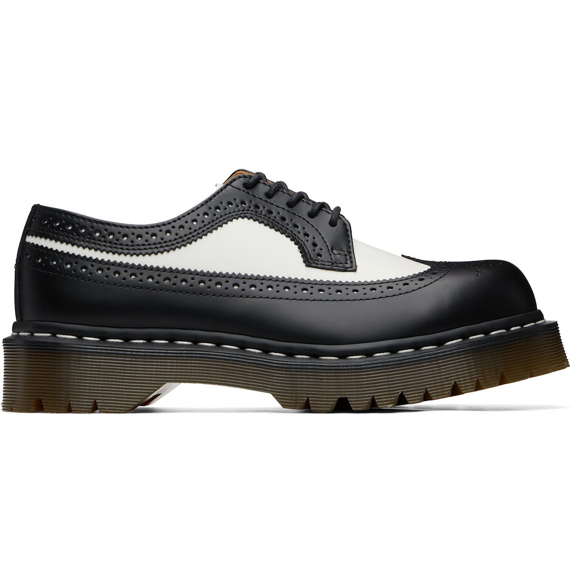 Dr. Martens Black & White 3989 Bex Brogue Derbys