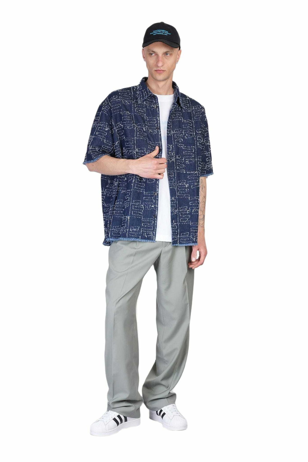 Études Shirt In Blue Cotton