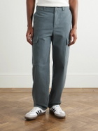 A.P.C. - Duncan Straight-Leg Organic Cotton-Twill Trousers - Gray