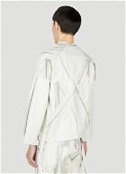 Sulvam - Cutting Short Jacket in White