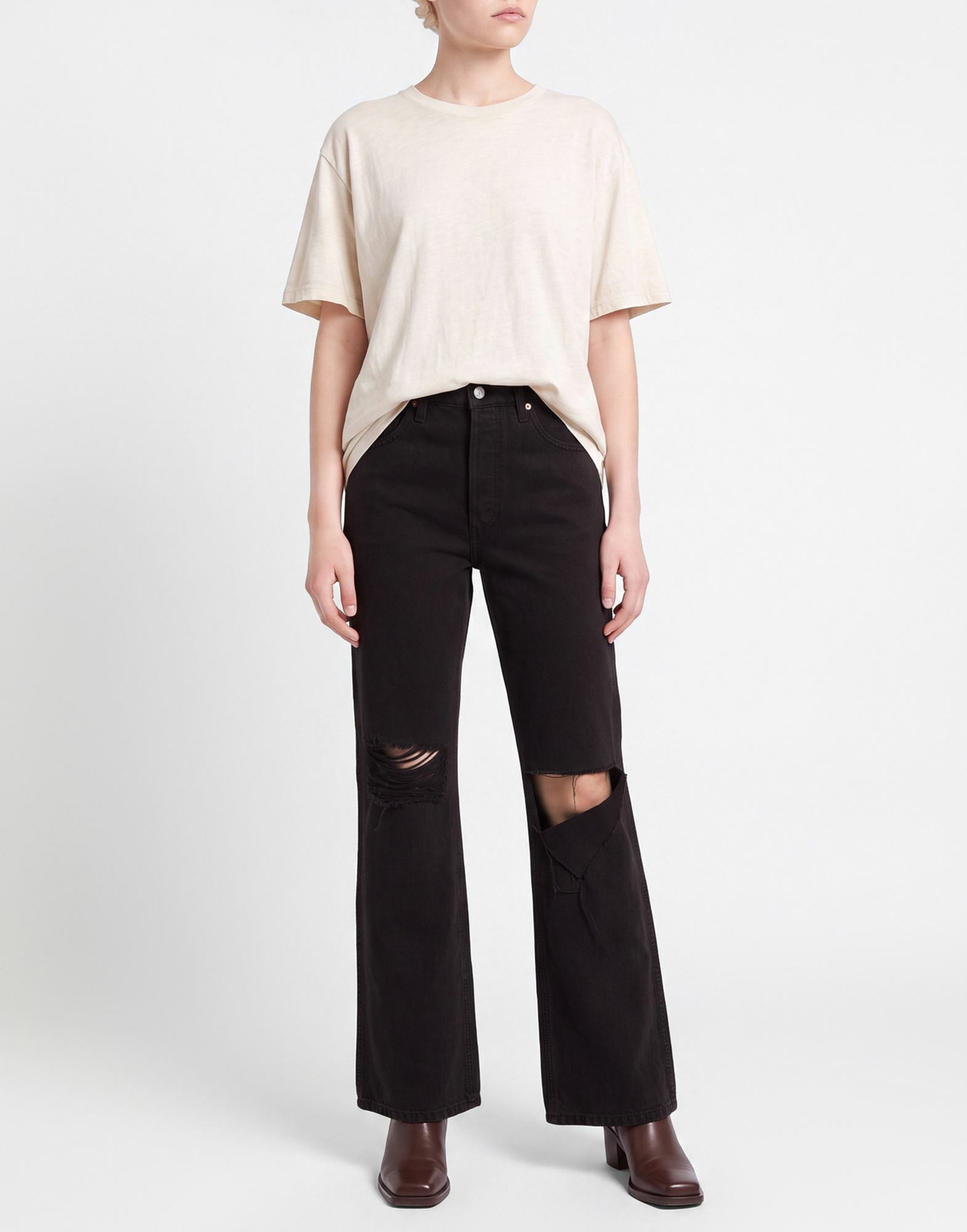 Re/done Womens Jeans Charcoal