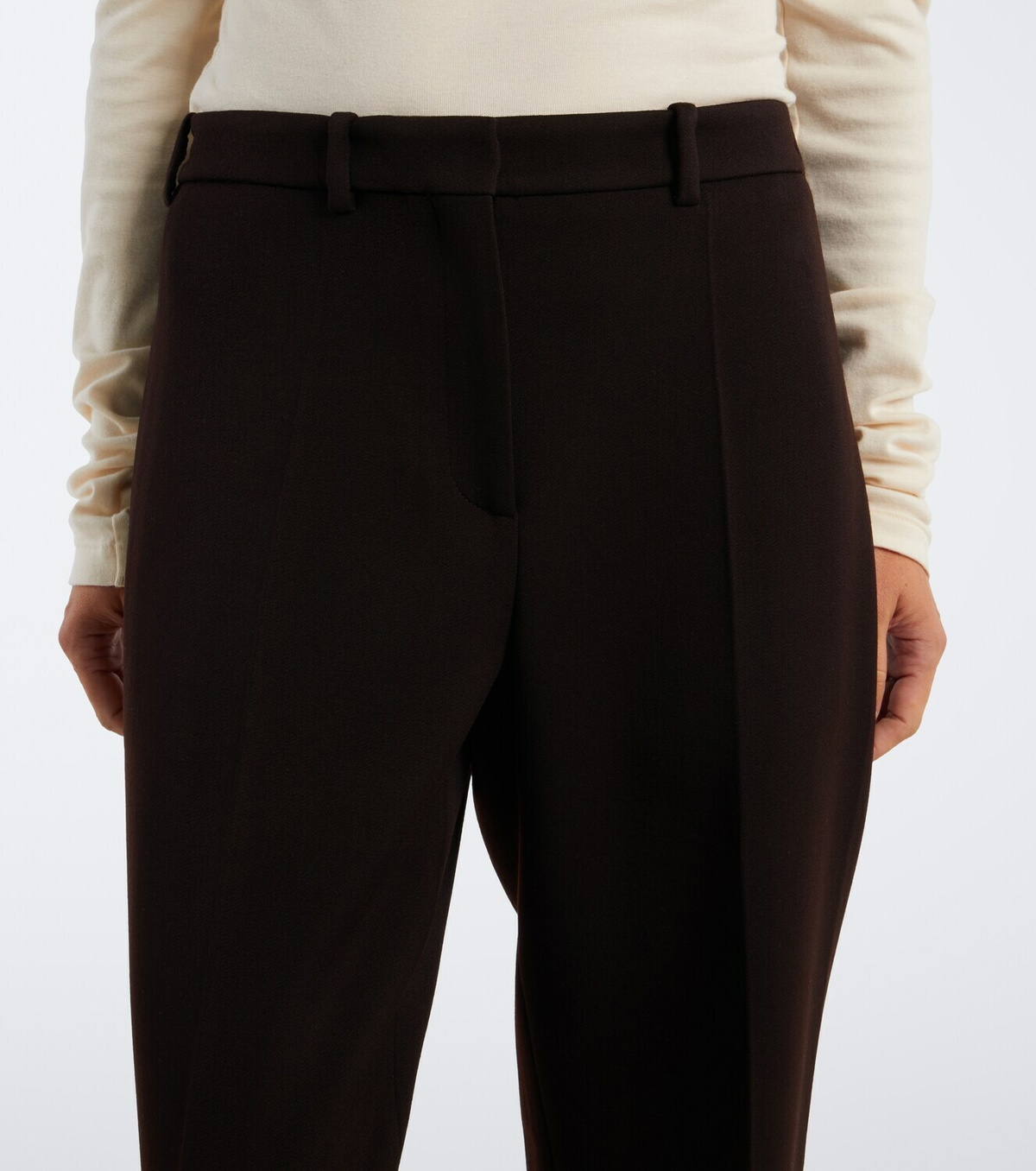 The Row Elmer wool straight pants