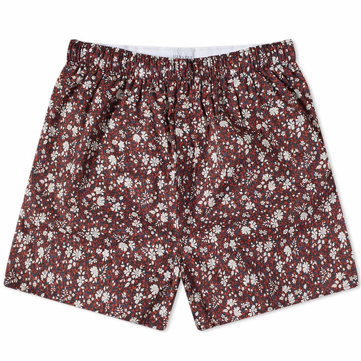 Photo: Sunspel Men's Printed Boxer Short in Liberty Red Pepper Floral