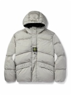 Stone Island - Reversible Quilted ECONYL® Nylon Metal Hooded Down Jacket - Gray