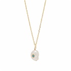 Anni Lu Women's Baroque Pearl Necklace in Gold
