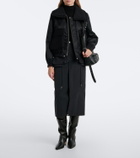 Sacai Wool-trimmed blouson jacket