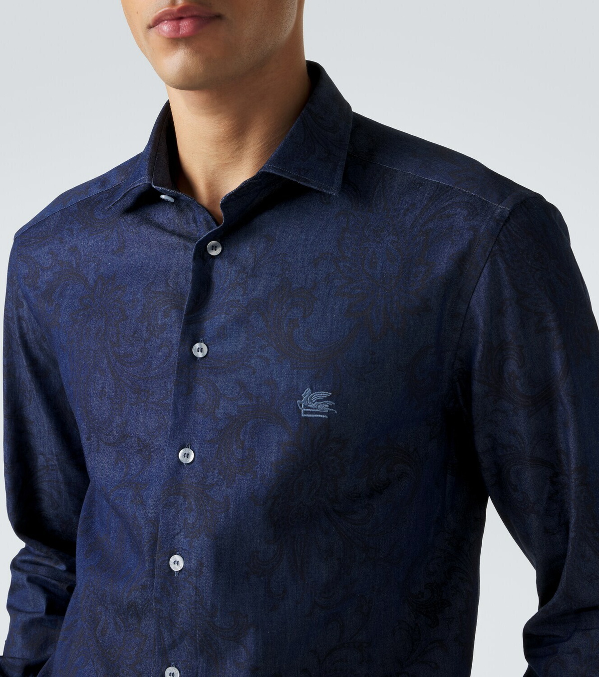 Etro Paisley denim shirt