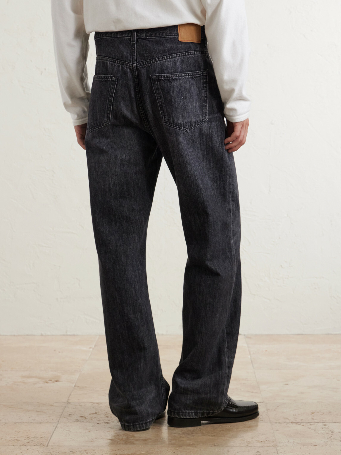 Jeanerica - Vega Straight-Leg Recycled Cotton-Blend Jeans - Black