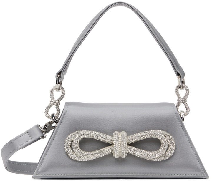 Photo: MACH & MACH Gray Double Bow Samantha Small Bag