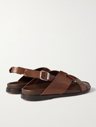 PAUL SMITH - Chandler Leather Sandals - Brown - UK 6