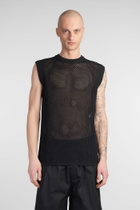 Laneus Vest In Black Viscose
