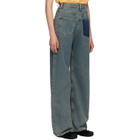 MM6 Maison Margiela Blue Back-To-Back Jeans