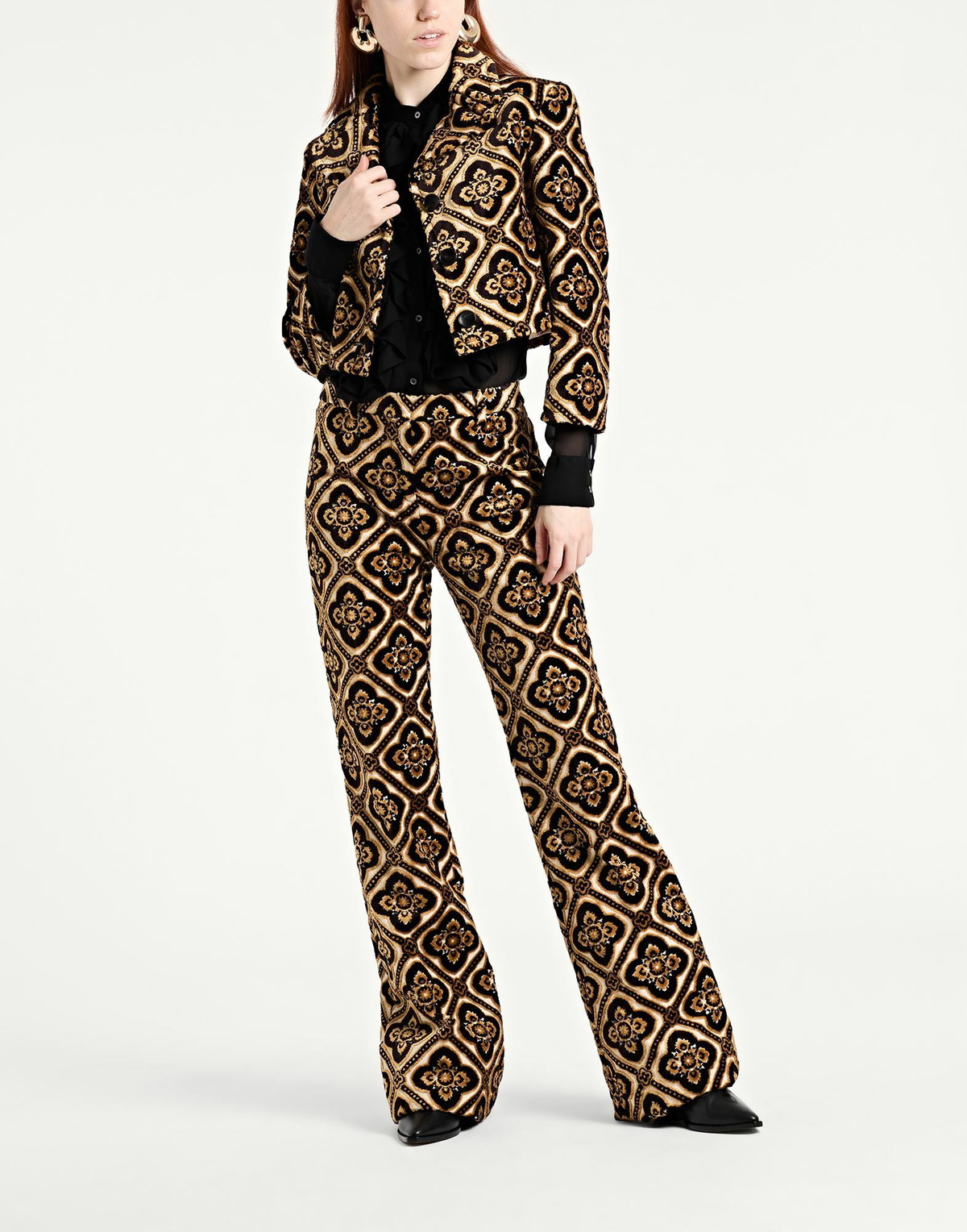 Etro Womens Blazer Dark in Brown