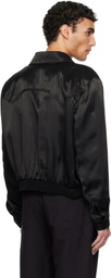 RECTO Black 80s Fluid Ben Jacket