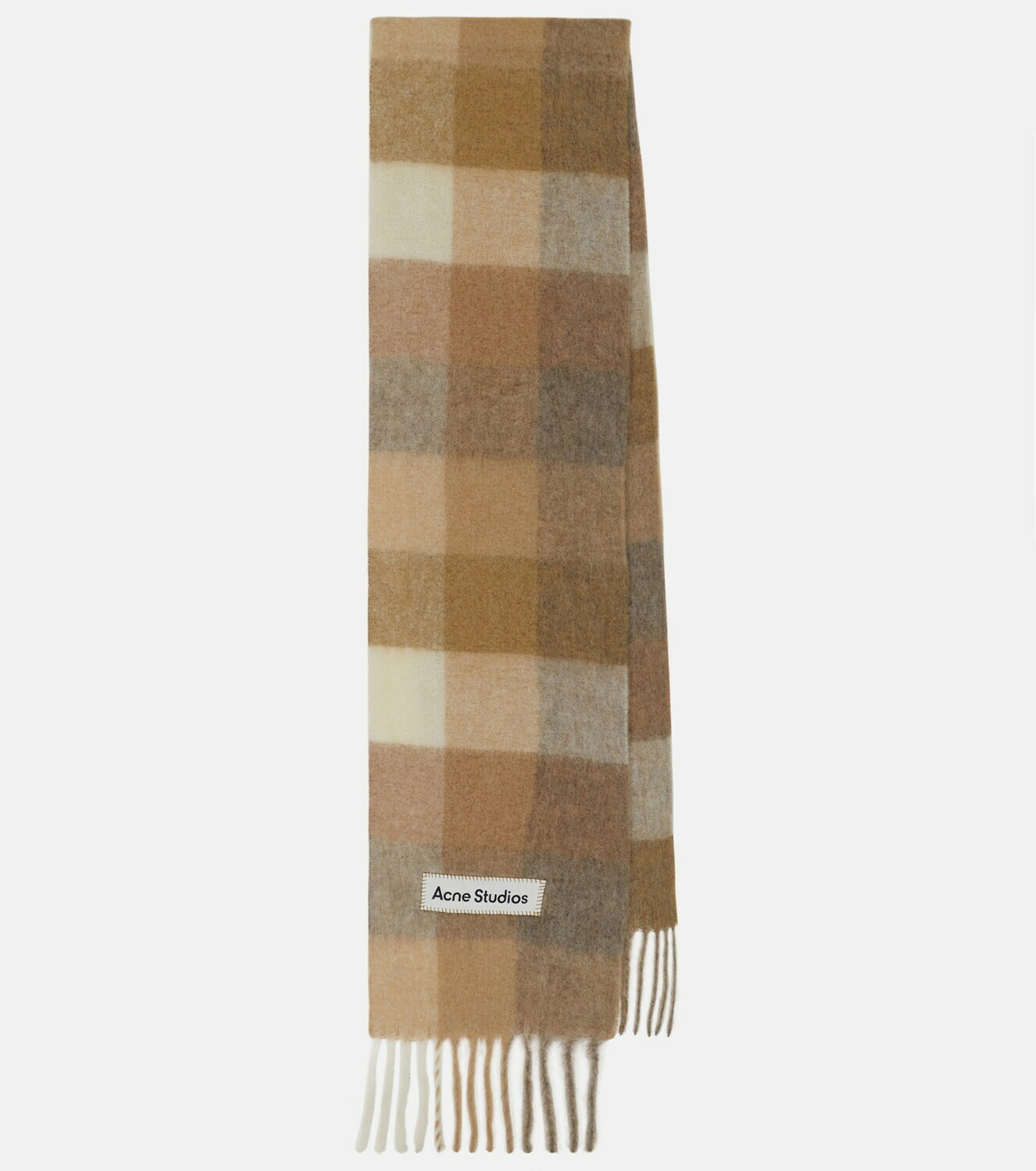 Acne Studios Checked alpaca-blend scarf Acne Studios