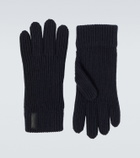 Giorgio Armani Ribbed-knit cashmere gloves