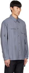 Helmut Lang Gray Nylon Shirt