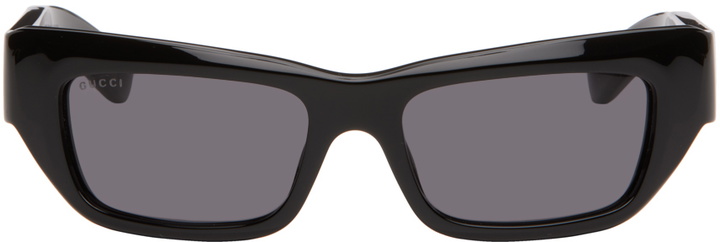 Photo: Gucci Black Rectangular Sunglasses