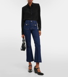 Veronica Beard Carson cropped flared jeans
