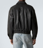 Saint Laurent Leather blouson jacket