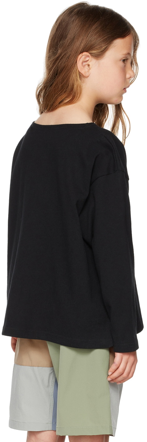 Kodomo BEAMS Kids Black Basque T-Shirt Kodomo BEAMS