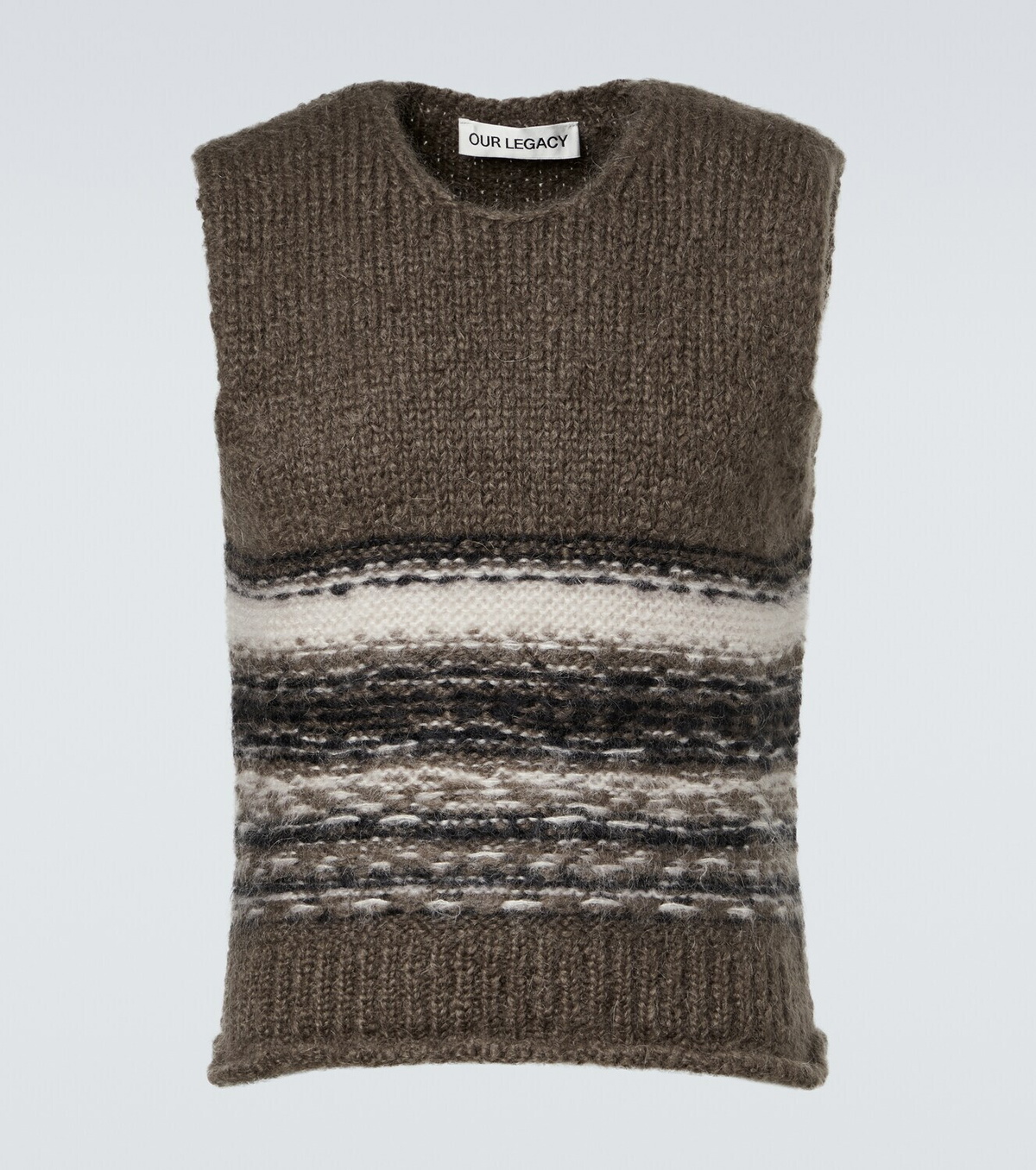 Our Legacy Pleaser striped wool-blend sweater vest