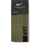 Nike Running - Two-Pack Multiplier Logo-Intarsia Dri-FIT Socks - Green