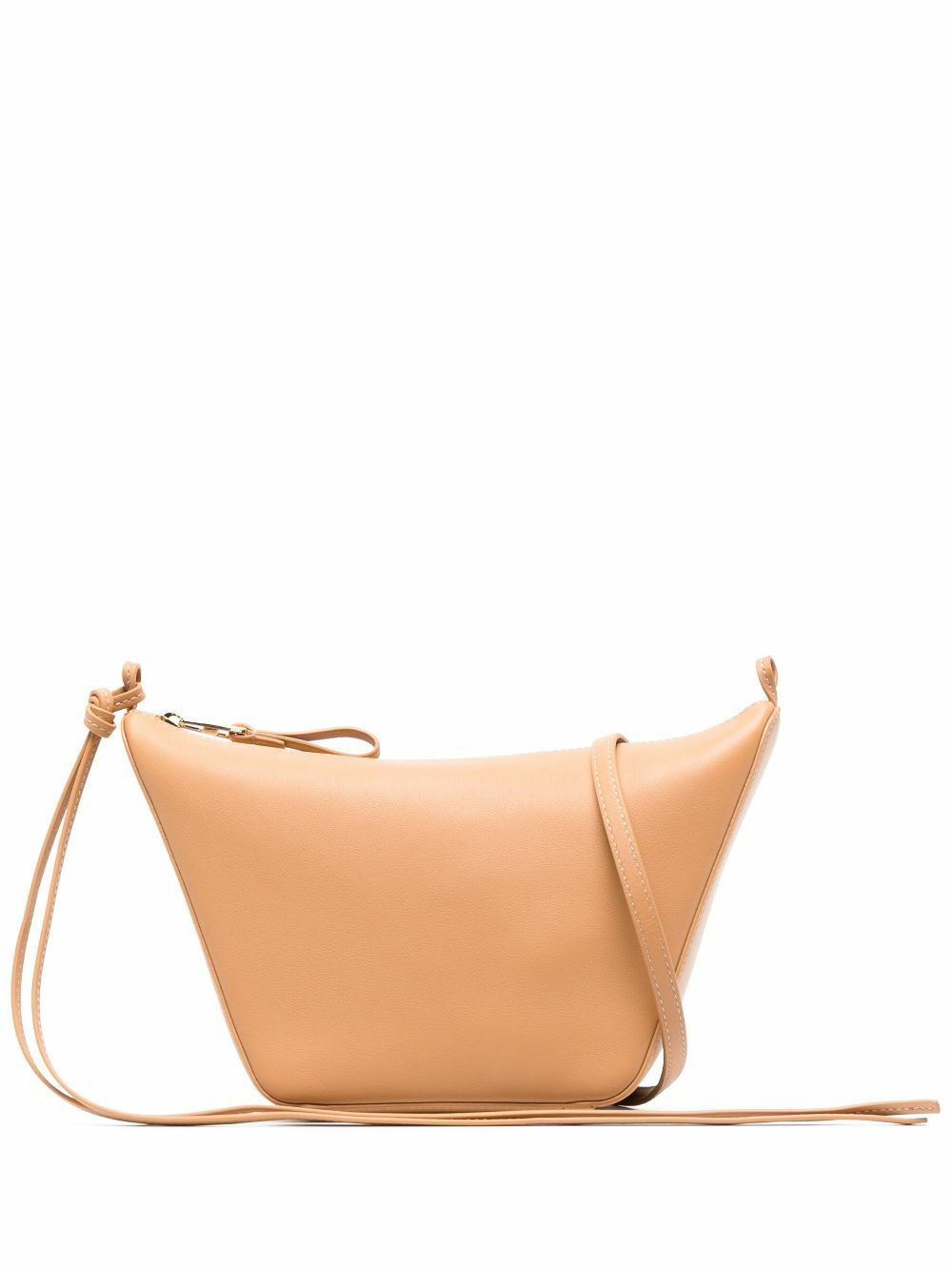 Hammock Mini Leather Shoulder Bag in Brown - Loewe