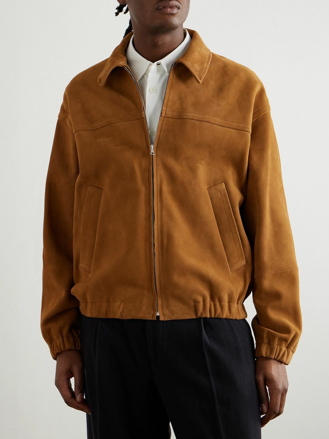Auralee - Suede Jacket - Brown