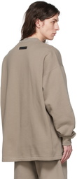 Essentials Taupe Cotton Sweatshirt