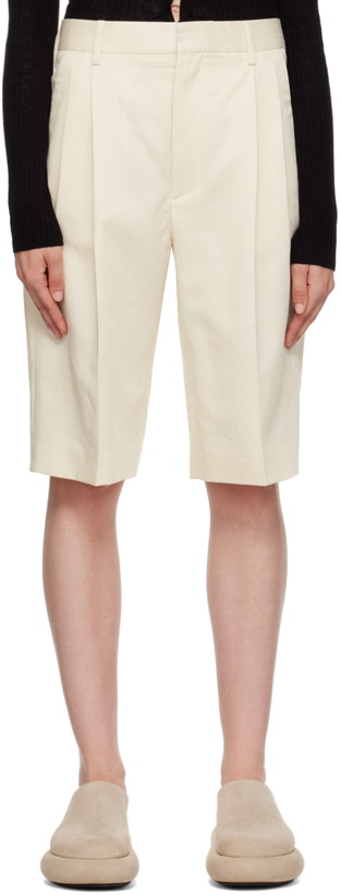 Photo: Filippa K Off-White Relaxed Shorts