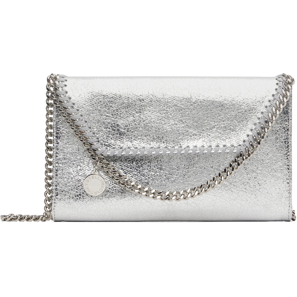 Stella McCartney Silver Falabella Wallet On Chain Bag