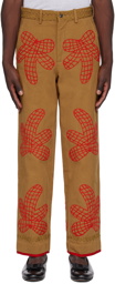 Bode Brown Field Maple Trousers