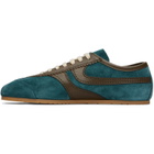 Dries Van Noten Blue & Brown Suede Sneakers
