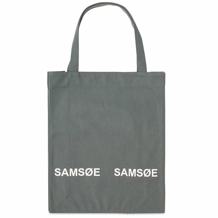 Photo: Samsøe Samsøe Women's Luca Logo Shopper Bag in Volcanic Ash