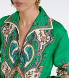 Alémais Porter printed linen minidress