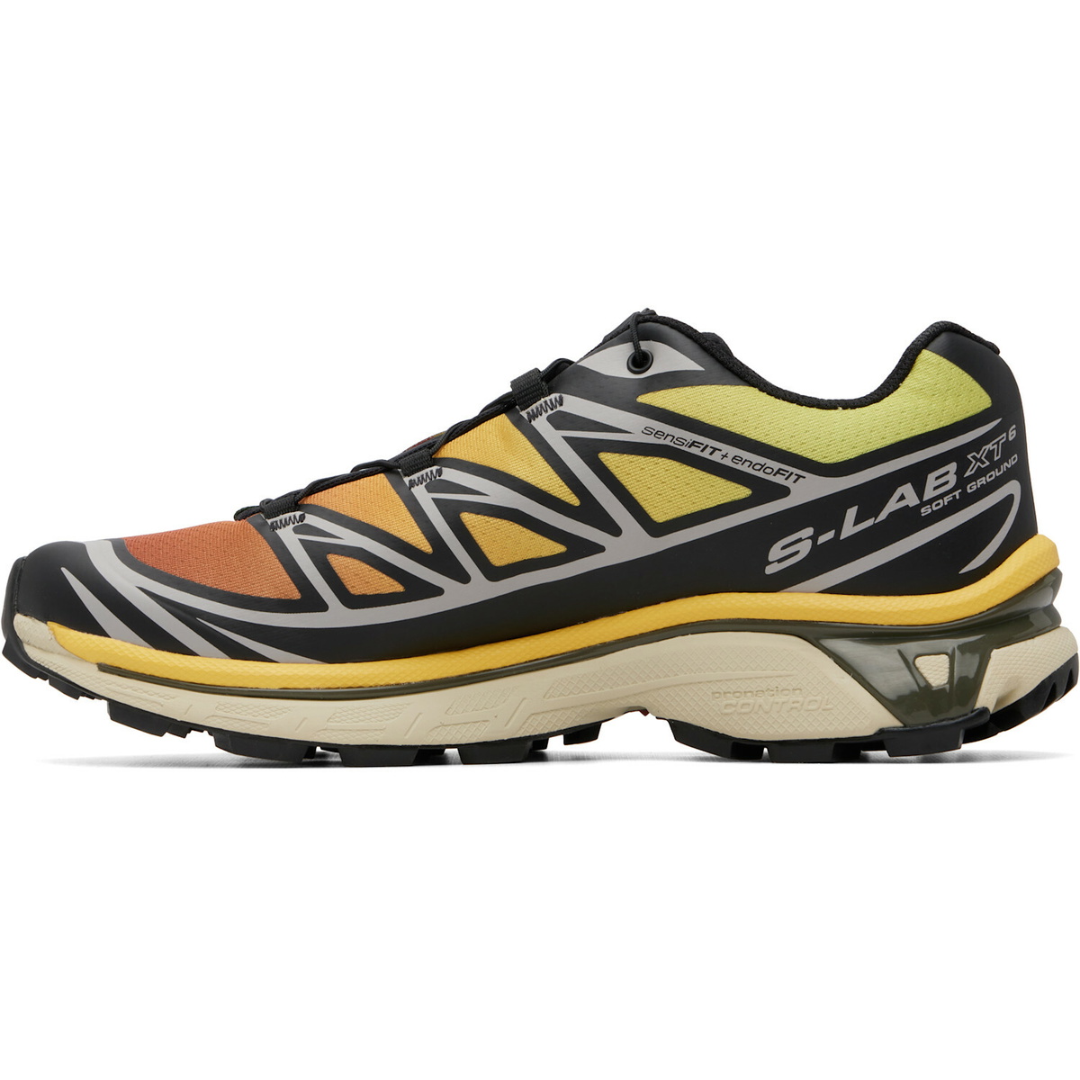 Salomon Black & Yellow XT-6 Sneakers