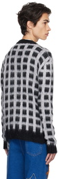 Marni Black Checked Cardigan