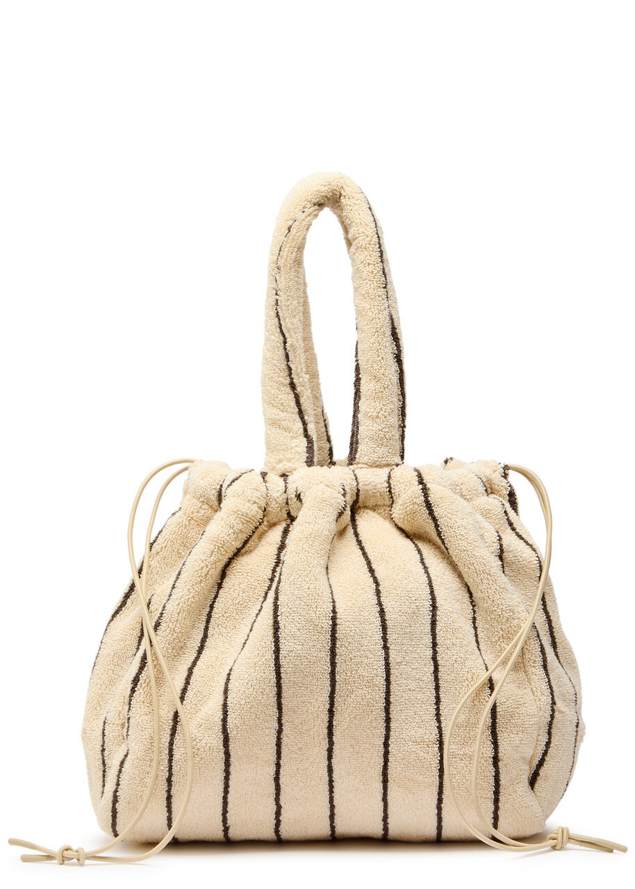 Bongusta Naram Small Striped Terry bag - Cream - One Size