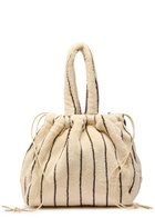 Bongusta Naram Small Striped Terry bag - Cream - One Size