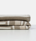Loro Piana Intarsia striped wool and cashmere throw