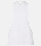 Versace Cotton-blend jersey tank top
