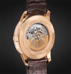 Vacheron Constantin - Patrimony Moon-Phase and Retrograde Date Automatic 42.5mm 18-Karat Pink Gold and Alligator Watch, Ref. No. 4010U/000R-B329 - Neutrals