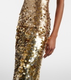 Rachel Gilbert Remy sequined corset gown