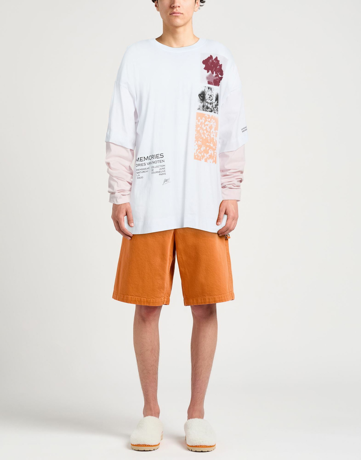 Dries Van Noten Mens T-shirt in White