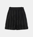 The Mannei Kudebi pinstripe wool shorts